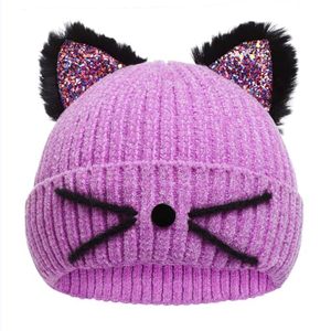RTS Winter <b>Flat</b> Knitted Beanie <b>Hat</b> Real Fur Pom Pom Cute Style for Women 100% Polyester Beach Travel Common Factory Wholesale - Product Image 1