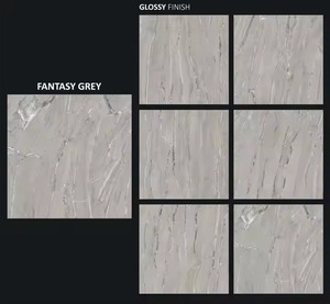 กระเบื้องพอร์ซเลนลายคลื่นสีทองขนาด800x800มม. พื้นภายในโรงแรมเซรามิกขัดเงาแบบเต็มรูปแบบดีไซน์ MCM - Product Image 3