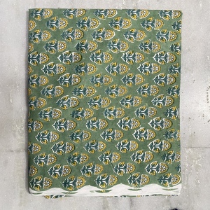 Tela de Algodón de Primera Calidad con Estampado en Bloque, Transpirable, Ecológica, de Secado Rápido, Ligera para Coser Vestidos, Floral Hecha a Mano en India - Product Image 2