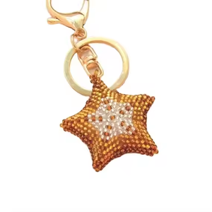 LLavero de búho con cuentas hecho a mano de lujo último diseño de bordado multicolor de moda elegante para monedero de glowin fashion - Product Image 6