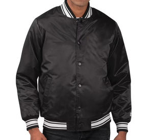 <b>Men</b> Wholesale Price Hot Selling <b>Men</b> Regular Fit Varsity <b>Jacket</b> Satin Made <b>Long</b> Sleeve Varsity <b>Jackets</b> - Product Image 3