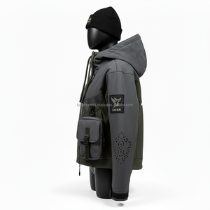 Veste Softshell pour Femmes GSM Doublure Polaire Imperméable Conception Coupe-Vent Panneaux Avant Impression de Logo Personnalisé Veste Softshell pour Femmes - Product Image 4