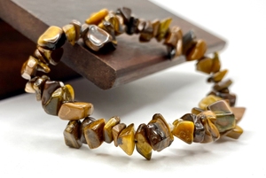 Vente en gros d'Oeil de Tigre Personnalisé Puces Pierre Cristal Bracelets Pierres Précieuses Bracelets Unisexe Naturel Amour Folklorique Mariage Art Style Cadeaux - Product Image 6