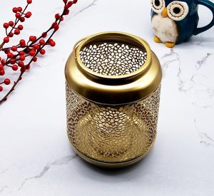 Decorative Gold Metal <b>Candle</b> Holder Hollow Out <b>Candle</b> Hanging <b>Lantern</b> for Home Holiday Garden Party Ramadan - Product Image 5