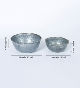 Cuenco redondo de Metal galvanizado, decoración de jardín, bañera - Product Image 3