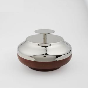 Marmite arabe en métal avec support en bois, réchaud alimentaire, récipient, plat à chafing, casserole, marmite pour les fêtes, utilisation de service - Product Image 2