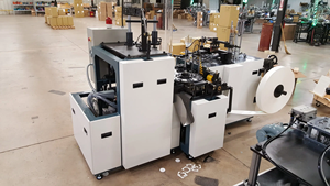 เครื่องทำถ้วยซอสกระดาษอัตโนมัติ ความเร็วสูง 80 ชิ้น/นาที ผลิตภาพสูง ผลิตจากเหล็กกล้าเกาหลีใต้ กำลังไฟ 8-14 กิโลวัตต์ สำหรับซอสมะเขือเทศ มายองเนส และของเหลวขนาด 1 ออนซ์ - Product Image 2