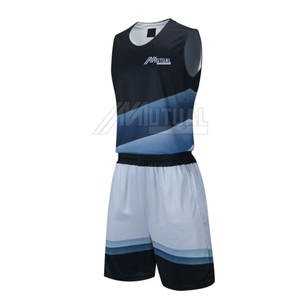 Uniforme de baloncesto transpirable personalizable de secado rápido para aparejos juveniles, ropa deportiva de sarga en conjuntos de talla grande a la venta - Product Image 1