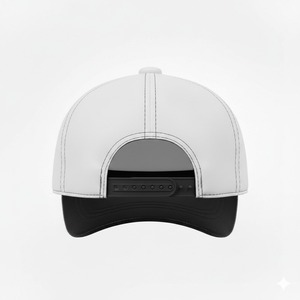 Casquettes en cuir de chèvre véritable 100% nouveau design, couleur blanc et noir, légères, pour unisexe. - Product Image 4