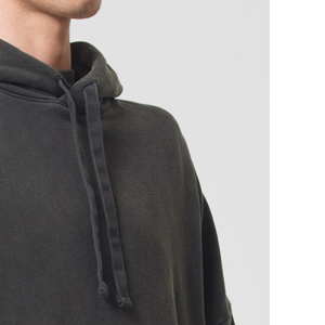 Sudadera con capucha bordada con lavado ácido de capa de imitación de gran tamaño Sudadera con capucha lavada 420 GSM - Product Image 4