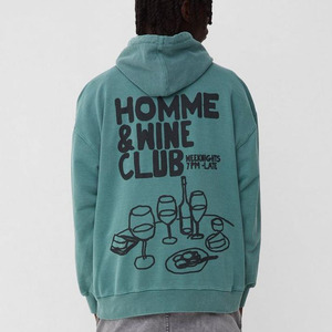 Vente en gros de sweats à capuche délavés graphiques pour hommes en coton mélangé sweats à capuche personnalisés sweats à capuche pour hommes derniers modèles de vêtements de sport - Product Image 5