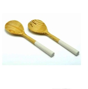 Juego de cubiertos de madera hechos a mano de 2 SERVIDOR DE ENSALADA DE MADERA JUEGO DE 2 HECHO A MANO ÚNICO KETCHENWAR - Product Image 1
