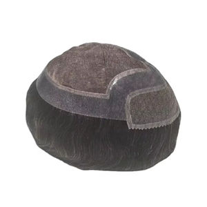 Raw Hair Mono Front Lace 100% Human Hair <b>Wig</b> Toupee Patches Prosthetic Taz Hair BD High Quality - Product Image 1