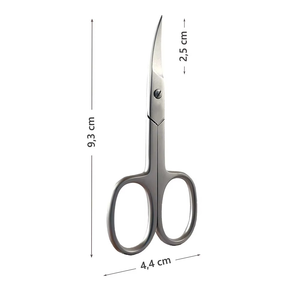 Tijeras para cutículas de uñas de acero al carbono de alta calidad Tijeras de manicura con acabado opaco con bolsa para uso en salón y belleza - Product Image 2