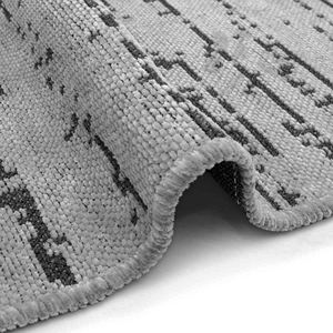 Alfombra Tejida de Chenilla Gris, Lavable, Mezcla de Poliéster y Acrílico de 7mm, Base Antideslizante, Moderna, para Hogar, Tamaño Personalizado, OEM, ODM - Product Image 5