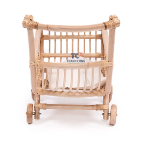 Top Ranking Natural Rattan Doll <b>Pram</b> Cute Baby Buggy Baby Carriage Kids Baby Stroller - Product Image 5