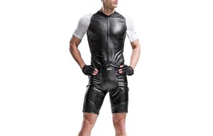Shorts en cuir PU sexy pour hommes en noir, shorts de club, vêtements de sport, streetwear, shorts de moto, shorts de sport - Product Image 5