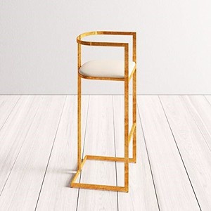 เก้าอี้เหล็กสแตนเลสแบบใหม่สำหรับตกแต่งบ้านที่น่าสนใจสำหรับห้องนั่งเล่นห้องนอนทำจากเชือกเหล็กสำหรับบาร์ - Product Image 3