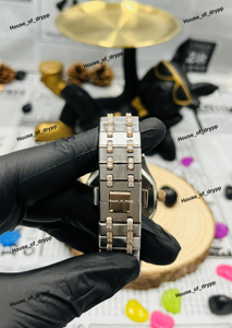 Reloj Automático con Incrustaciones de Diamantes de Imitación, Bisel de Acero Inoxidable, Reloj de Diseño, Estilo Hip Hop, Regalo Brillante para Unisex - Product Image 6