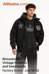Veste d'hiver tendance sur mesure avec logo brodé, épaisse, ornée de strass, fermeture éclair, fabrication directe d'usine, couleur unie, imperméable et respirante pour homme - Product Image 2