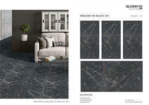 Endless Ivory CR Venta caliente 600X1200mm Color gris mate tallado acabado rústico porcelana cerámica baldosas - Product Image 5