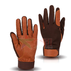 Guantes de Cuero Duraderos para Deportes Ecuestres, Impermeables, Dedos Completos, Unisex, para Entrenamiento de Caballos - Product Image 1