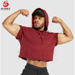 Sudadera con capucha de gran tamaño streetwear de alta calidad fabricantes 500 GSM peso pesado boxy cropped 100% algodón Sudadera con capucha hombres - Product Image 2