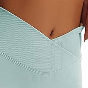 Activewear Women's Yoga Shorts Seamless Ribbed High Stretch High Waisted Breathable <b>Tummy</b> <b>Control</b> Butt Lift Spandex/Nylon - Product Image 5