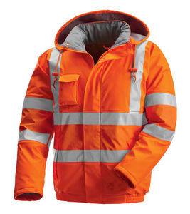 Chaqueta de Trabajo de Poliéster de Alta Visibilidad Resistente al Fuego con Logotipo Personalizado, Cinta Reflectante, Unisex, Servicio OEM - Product Image 1