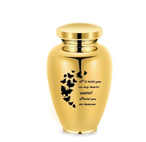 Urne papillon pour cendres humaines Urnes funéraires pour cendres pour hommes femmes grandes urnes funéraires décoratives or taille personnalisée - Product Image 1