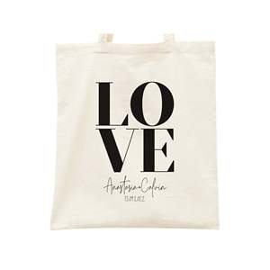 Welcome Wedding Totes Gift <b>Bags</b> for Bachelorette Party and Bridal <b>Shower</b>-Cute 'Love' Design for Bridesmaids - Product Image 1