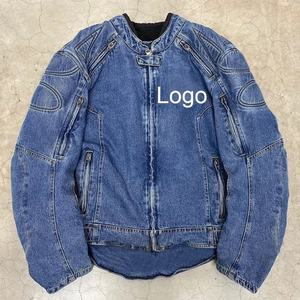 Veste en jean d'hiver de haute qualité, couleur unie, pour homme, streetwear décontracté, veste en jean enduite, col rabattu surdimensionné, mode OEM - Product Image 5
