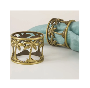 Accesorios de mesa antiguos Servilletero de latón Decoración de comedor perfecta Hotel Diseño atractivo al costo más bajo - Product Image 3