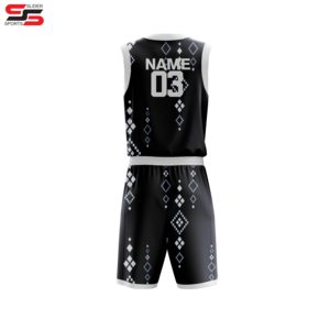 Conjunto de uniforme de baloncesto de moda para hombre de talla grande, uniforme de baloncesto estampado de alta calidad para adultos, equipo de ropa deportiva - Product Image 2
