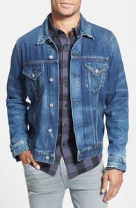 La mejor chaqueta vaquera para hombre Tendencias Vintage desgastada Versatilidad elegante y duradera Dominando el aspecto Chaquetas vaqueras para hombre - Product Image 5