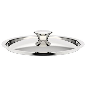 DELIZIOSA LAGOTHERM Polished Chrome 24cm Stainless Steel Pot Lid Lagostina <b>Cookware</b> Part - Product Image 1