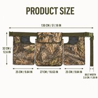 Camo Dove Su Geçirmez Av Kemeri, Av Çantası ile Birlikte, Kuş Avı ve Açık Hava Atışları için Ayarlanabilir (Polyester)