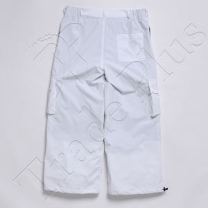 Pantalon de neige cargo blanc pour extérieur avec doublure polaire chaude Braguette avant Poches cargo à fermeture éclair imperméables et guêtres de neige intérieures - Product Image 2