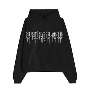 Sudadera con Capucha de Invierno para Hombre, con Estampado Digital, Colores y Logotipo Personalizables, Estilo Urbano, Hip Hop, con Pedrería, 100% Algodón - Product Image 4