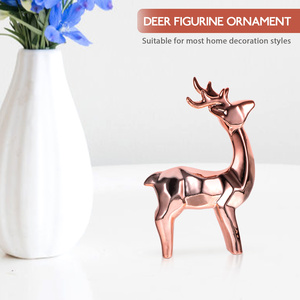 Escultura de Reno electrochapada de cobre, objeto de exhibición para decoración del hogar y jardín, estatuilla de Reno de Navidad, estatua de jardín - Product Image 5