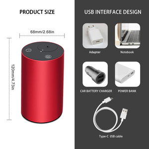 कार कार्यालय होटल होम आउटडोर के लिए यूएसबी संचालित शांत डिफ्यूज़र 10 मिलीलीटर वाटरलेस एयर प्यूरीफायर - Product Image 4