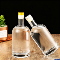 Bouteilles en verre givrées de 750 ml et 500 ml sans BPA, écologiques et étanches pour la vodka et le whisky – Vente en gros mondiale