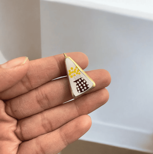 Herramientas Clart, colgante de maceta redonda de porcelana fría, componente para encontrar joyas sin cadena - Product Image 1