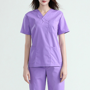 Conjunto de Uniformes Médicos para Mujer, Antiarrugas, Suave, de Primera Calidad, de Poliéster, Rayón y Elastano, Lavable, para Enfermeras de Hospital - Product Image 6