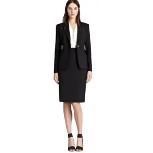 Tuta da donna su misura slim fit alta classica di alta qualità traspirante antirughe anti-restringimento abiti da ufficio formali sostenibili