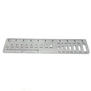 Orthopedic Wire Gauge Slot Measuring <b>Ruler</b> Stainless Steel 0.8mm/4.0mm Hole Sizing Instrument Veterinary Surgical Instrument - Product Image 6