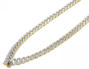 Personnalisé Nouveau Design Glacé Diamant Moissanite Taille Ronde En Argent Sterling S925 Chaîne À Maillons Cubains Style Hip Hop Pour Rappeur - Product Image 1