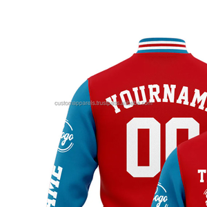 Vente en gros Veste universitaire écologique personnalisée Durable en vrac Modèle de décoration de broderie à col montant Modèle MCACVJ-177 - Product Image 3