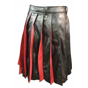 Kilt utilitaire écossais de haute qualité pour hommes avec sangles en cuir à fermeture logo personnalisé pour hommes - Product Image 1