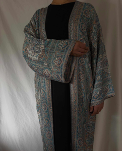<span class=keywords><strong>Abaya</strong></span> OEM/ODM <span class=keywords><strong>Dubai</strong></span>, Abito Islamico di Lusso per Donne Musulmane, Modesto Vestito in Pashmina Viscosa con Gemme Applicate a Mano - Product Image 4